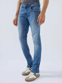 Men Nico Jeans Slim Fit Mid Blue Low Rise