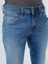 Men Nico Jeans Slim Fit Mid Blue Low Rise