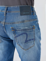 Men Nico Jeans Slim Fit Mid Blue Low Rise