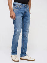 Men Nico Jeans Slim Fit Mid Blue Low Rise