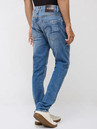 Men Nico Jeans Slim Fit Mid Blue Low Rise