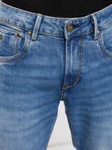 Men Nico Jeans Slim Fit Mid Blue Low Rise