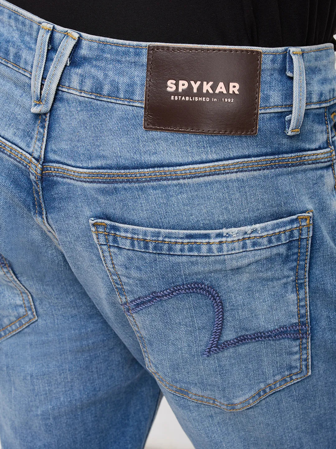 Men Nico Jeans Slim Fit Mid Blue Low Rise