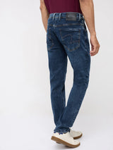 Men Rover Jeans Regular Fit Dark Blue Mid Rise