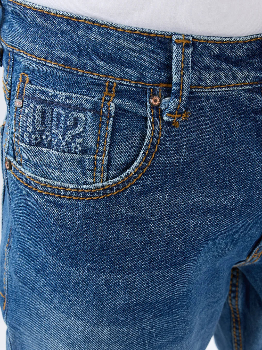 Men Chico Jeans Relaxed Fit Mid Blue Mid Rise