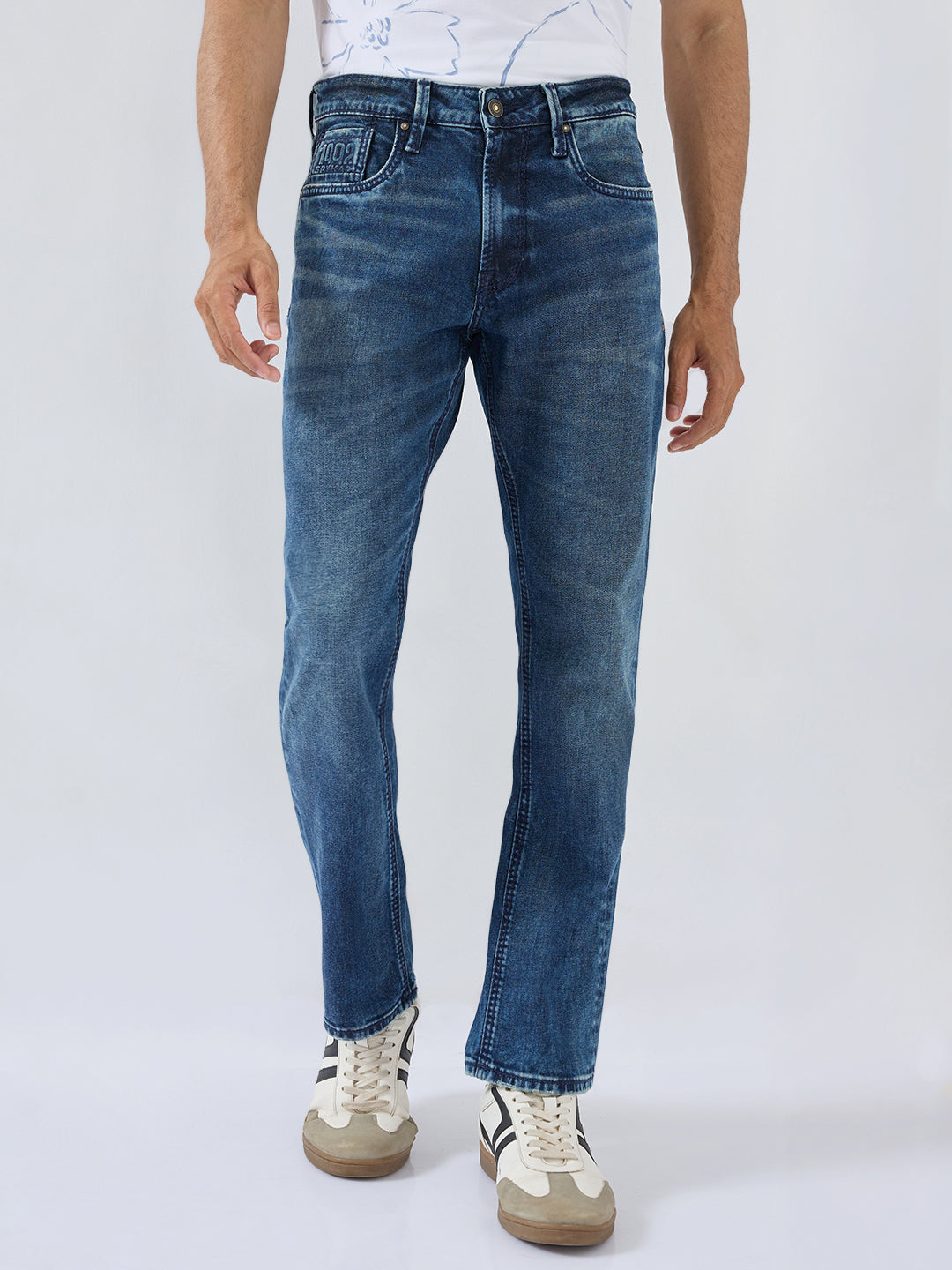 Men Chico Jeans Comfort Fit Dark Blue Mid Rise