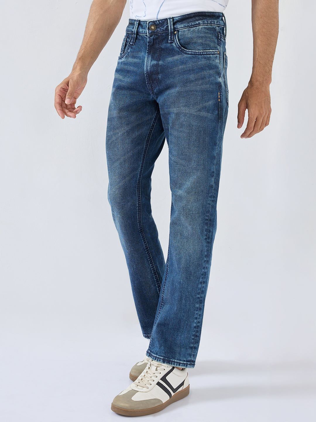 Men Chico Jeans Comfort Fit Dark Blue Mid Rise