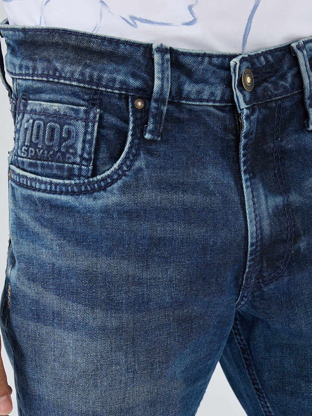 Men Chico Jeans Comfort Fit Dark Blue Mid Rise