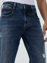 Men Chico Jeans Relaxed Fit Dark Blue Mid Rise