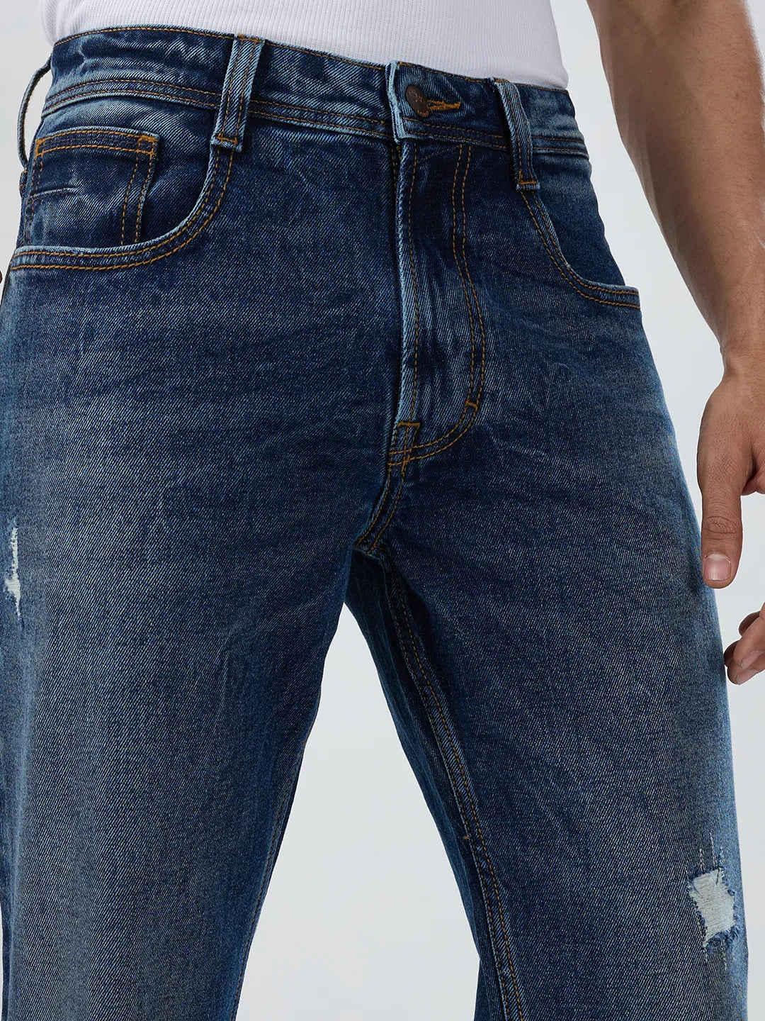 Men Chico Jeans Relaxed Fit Dark Blue Mid Rise