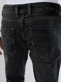 Men Kano Jeans Slim Fit Black Low Rise