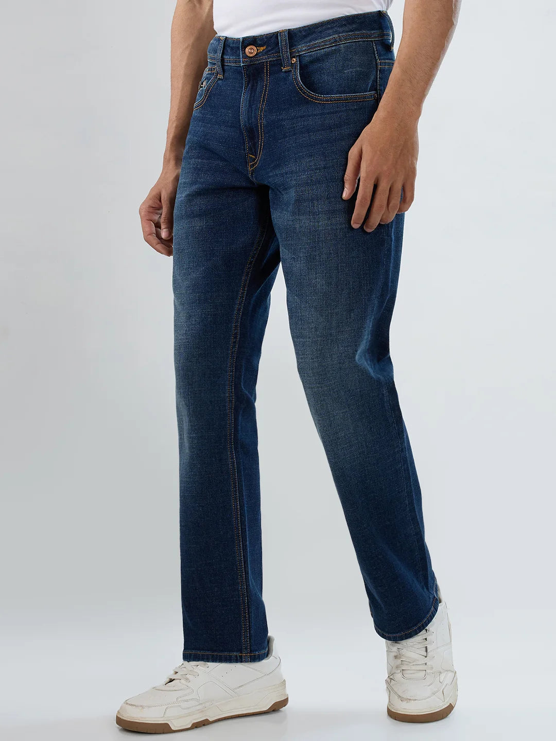 Men Chico Jeans Relaxed Fit Dark Blue Mid Rise