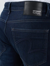 Men Jeans Regular Fit Dark Blue Mid Rise