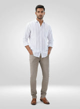 Men Jeans Slim Fit Green Low Rise