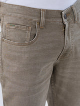 Men Jeans Slim Fit Green Low Rise