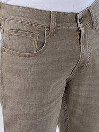 Men Jeans Slim Fit Green Low Rise