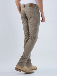 Men Jeans Slim Fit Green Low Rise