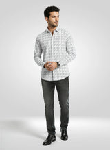 Men Jeans Slim Fit Green Low Rise