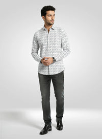 Men Jeans Slim Fit Green Low Rise