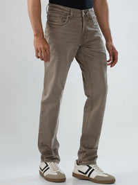 Men Rover Jeans Regular Fit Brown Mid Rise