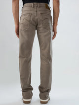 Men Rover Jeans Regular Fit Brown Mid Rise
