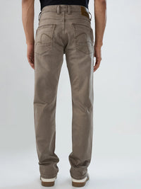 Men Rover Jeans Regular Fit Brown Mid Rise