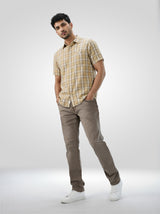 Men Rover Jeans Regular Fit Brown Mid Rise