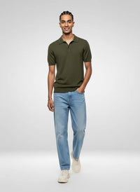 Men Ikemen Jeans Loose Fit Ice Blue Mid Rise