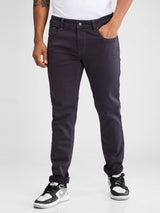Men Kano Jeans Slim Fit Grey Low Rise
