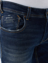 Men Kano Jeans Slim Fit Blue Low Rise