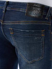 Men Kano Jeans Slim Fit Blue Low Rise