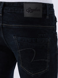Men Kano Jeans Slim Fit Black Low Rise