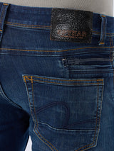 Men Kano Jeans Slim Fit Blue Low Rise