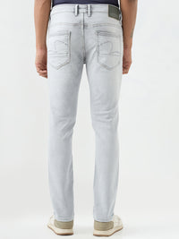 Men Kano Jeans Slim Fit Grey Low Rise