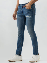 Men Rover Jeans Regular Fit Blue Mid Rise
