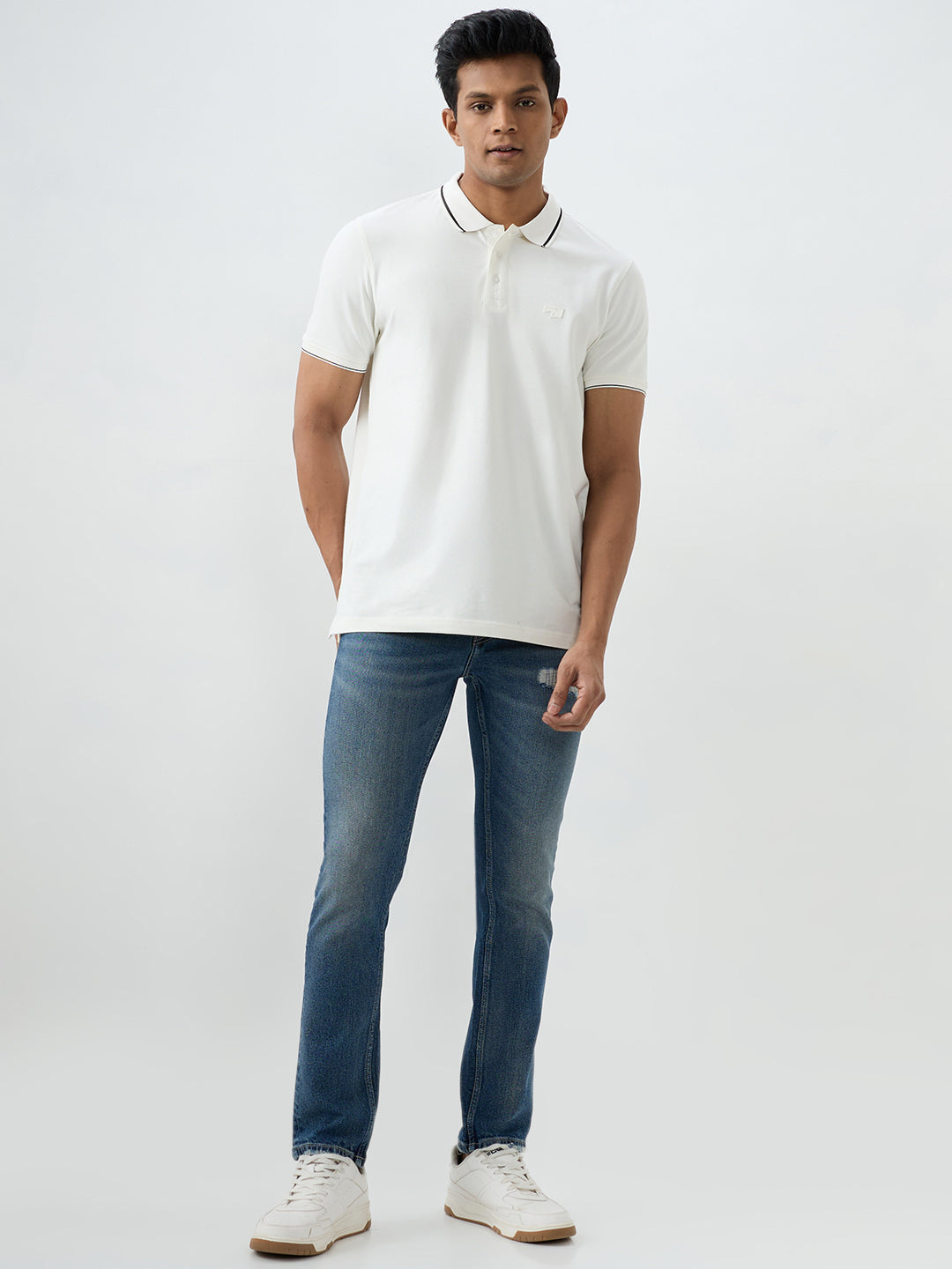 Men Rover Jeans Regular Fit Blue Mid Rise
