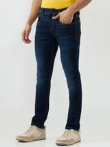 Men Kano Jeans Slim Fit Dark Blue Low Rise
