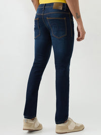 Men Kano Jeans Slim Fit Dark Blue Low Rise