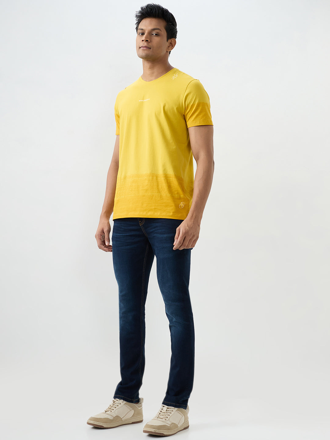 Men Kano Jeans Slim Fit Dark Blue Low Rise