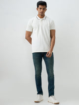 Men Kano Jeans Slim Fit Blue Low Rise