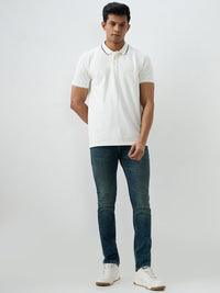 Men Kano Jeans Slim Fit Blue Low Rise