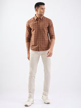 Men Jeans Slim Fit Ivory Low Rise