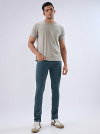 Men Kano Jeans Slim Fit Green Low Rise
