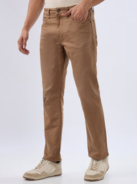 Men Chico Jeans Relaxed Fit Brown Mid Rise