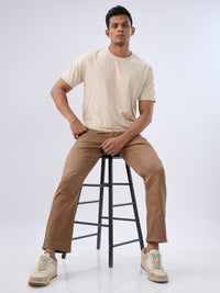 Men Chico Jeans Relaxed Fit Brown Mid Rise