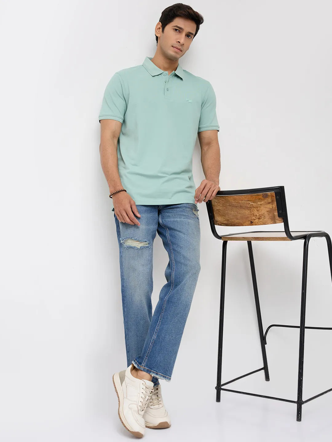 Men Chico Jeans Relaxed Fit Mid Blue Mid Rise