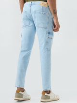 Men Jeans Regular Fit Blue Mid Rise
