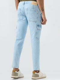 Men Jeans Regular Fit Blue Mid Rise