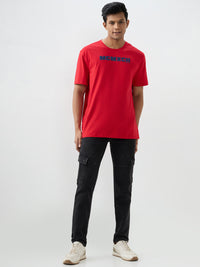 Men Trooper Jeans Regular Fit Black Mid Rise
