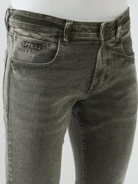 Men Ricardo Jeans Comfort Fit Green Mid Rise